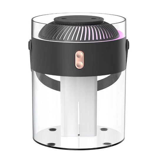 Large Capacity Double Spray Humidifier 2.6L Ambience Light Commercial Portable Water Replacement - Mubimart