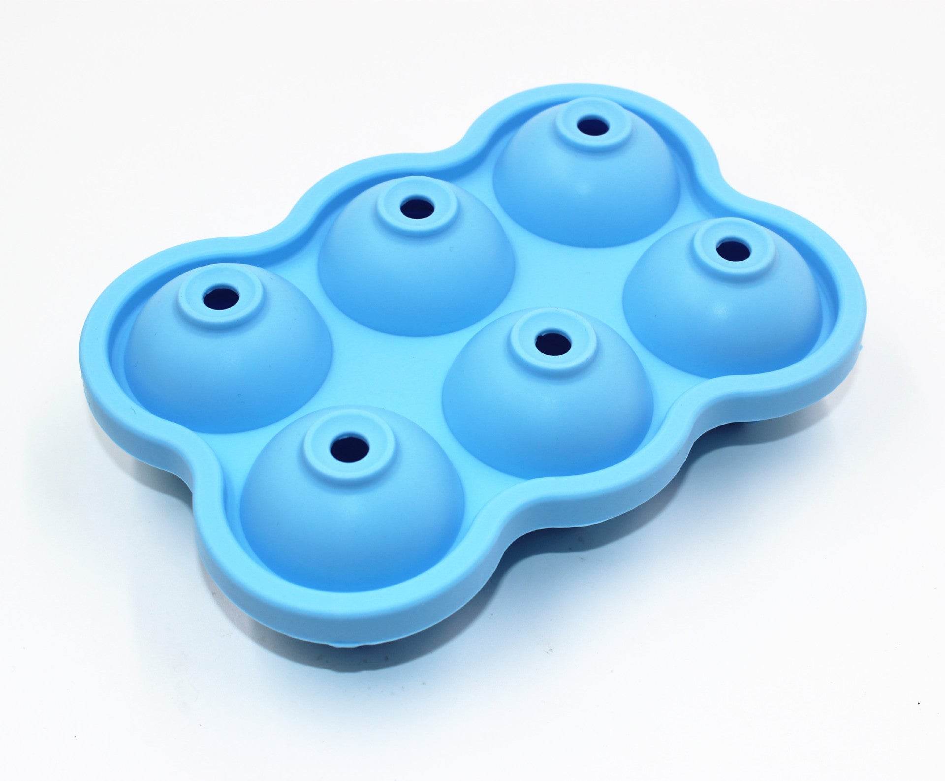 Large Ice Cube Maker Silicone Mold 6 Cell Big Sphere Ice Ball Tray Whiskey Wine Cocktail Party Bar Accessories - Mubimart
