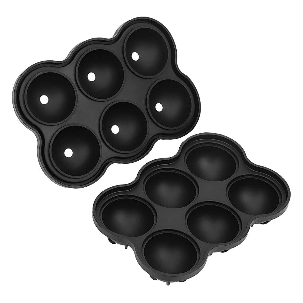 Large Ice Cube Maker Silicone Mold 6 Cell Big Sphere Ice Ball Tray Whiskey Wine Cocktail Party Bar Accessories - Mubimart