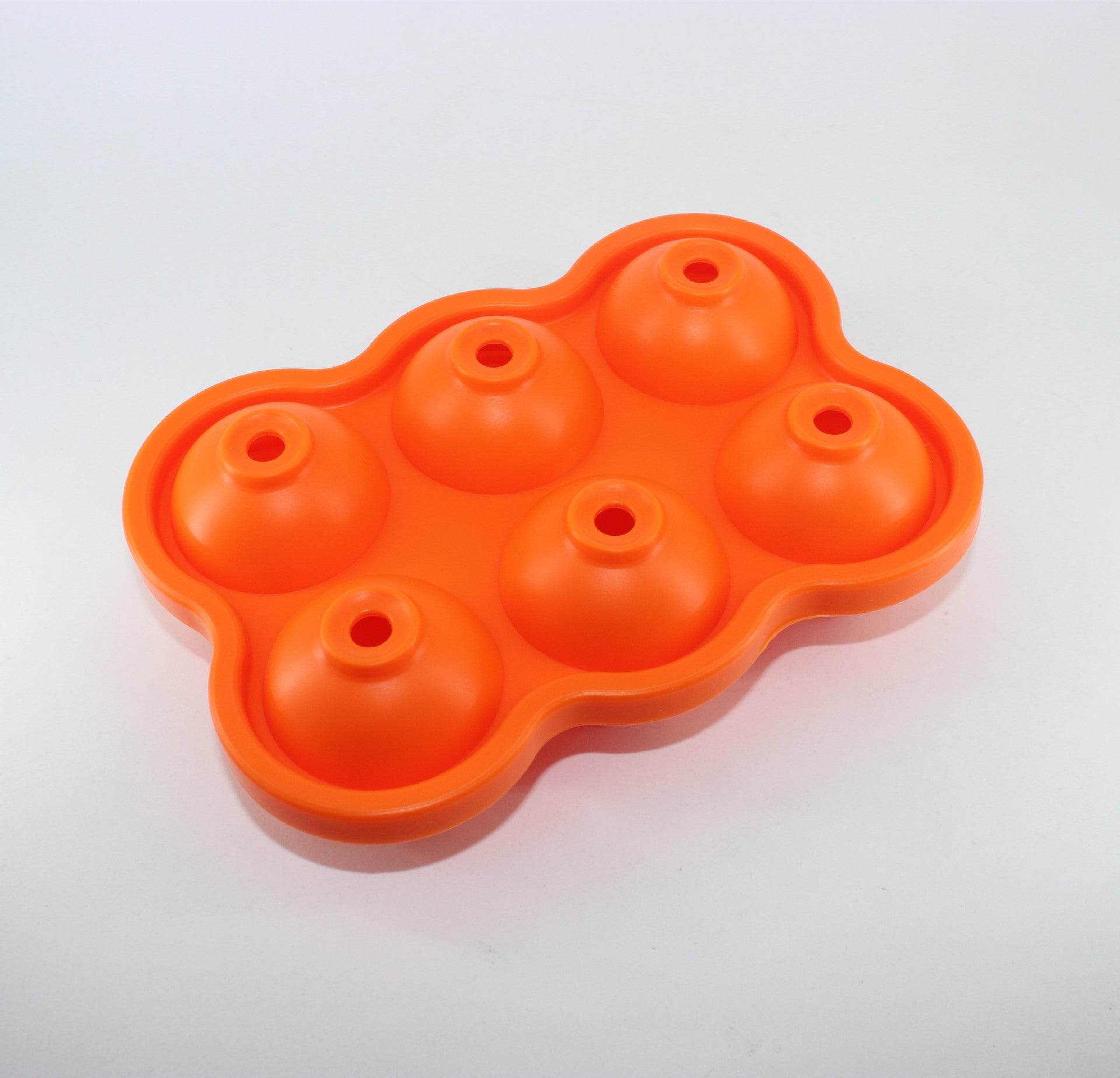 Large Ice Cube Maker Silicone Mold 6 Cell Big Sphere Ice Ball Tray Whiskey Wine Cocktail Party Bar Accessories - Mubimart