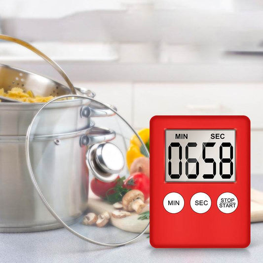 Large Screen Display Ultra-Thin Timer Color Mini Kitchen Digital Timer - Mubimart