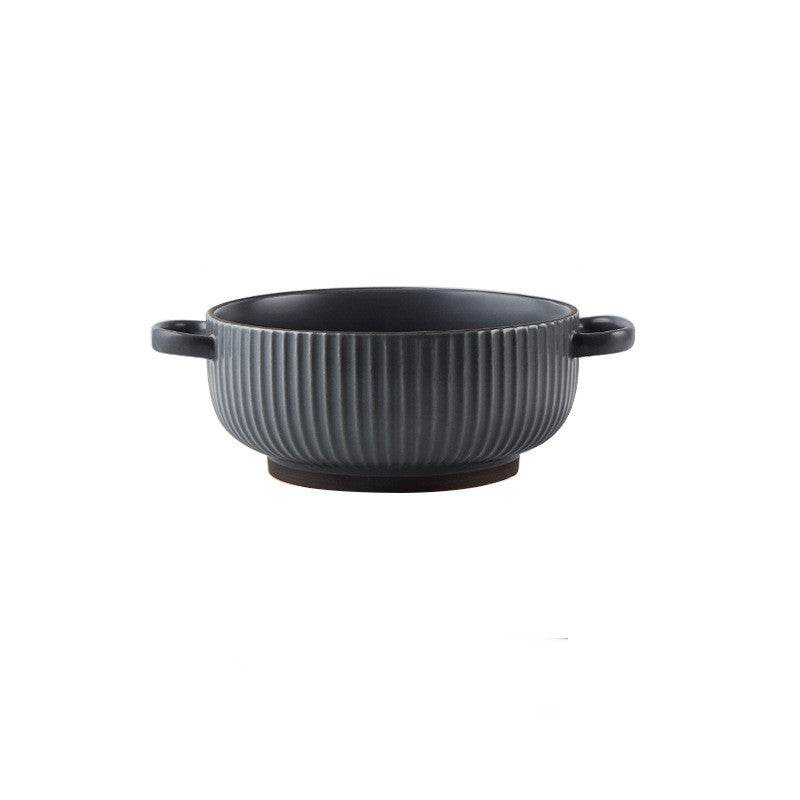 Large Soup Bowl Household Binaural Soup Bowl Noodle Bowl - Mubimart