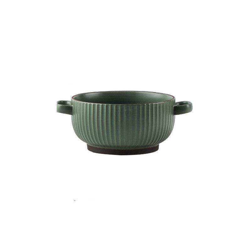 Large Soup Bowl Household Binaural Soup Bowl Noodle Bowl - Mubimart