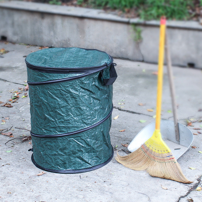 Large-capacity 250L Trash Bag Round Bucket For Cleaning Garden Leaves - Mubimart -  