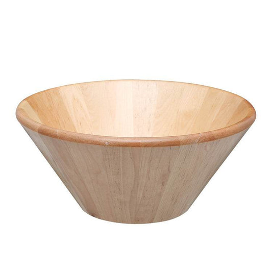 Large round Japanese style wooden bowl - Mubimart