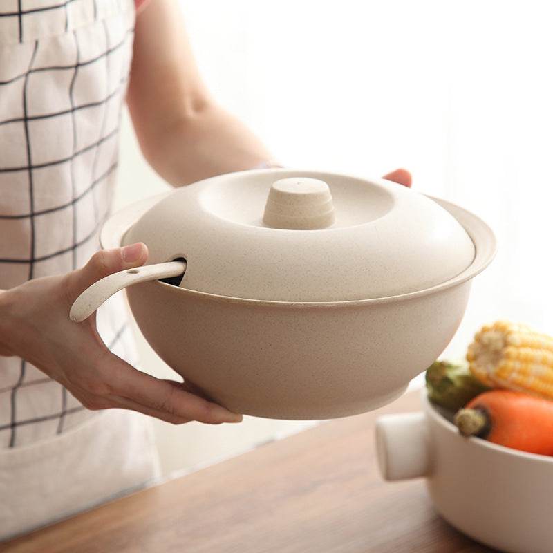 Large soup bowl with lid - Mubimart