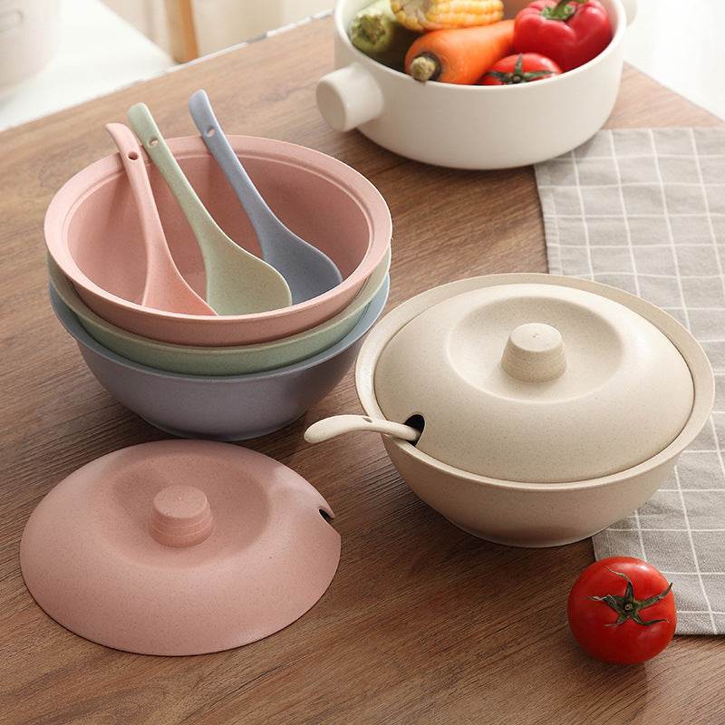 Large soup bowl with lid - Mubimart