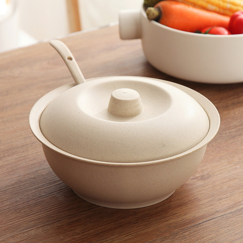 Large soup bowl with lid - Mubimart - Soup bowl 