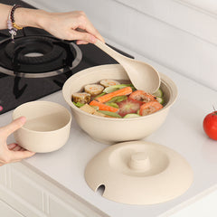 Large soup bowl with lid - Mubimart -  