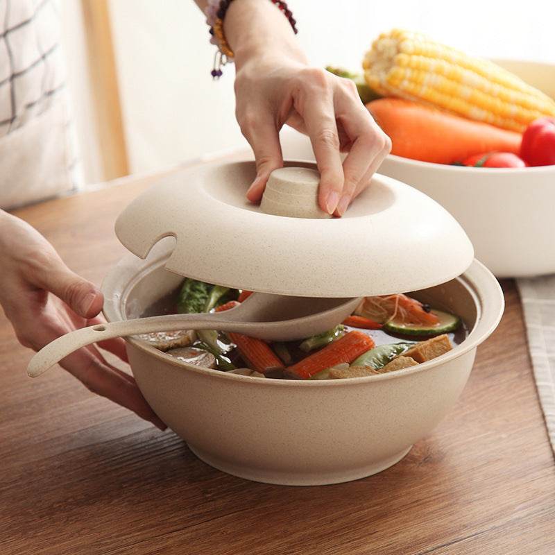 Large soup bowl with lid - Mubimart