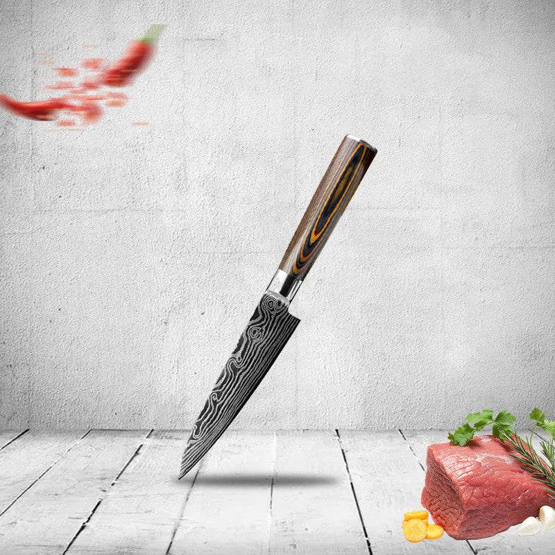 Laser Pattern Knife Fruit Knife Chef Knife Slicing Knife - Mubimart