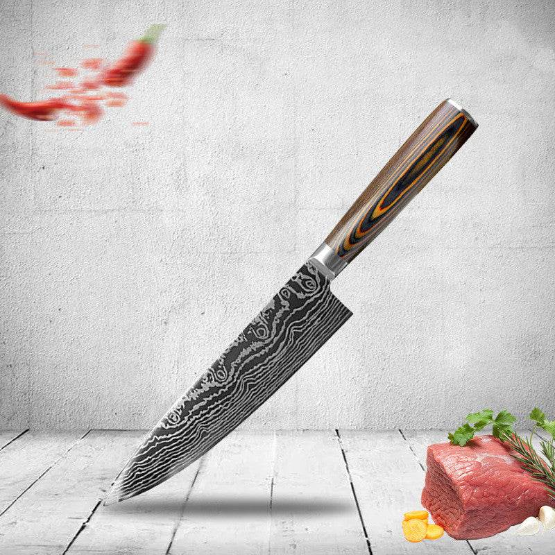 Laser Pattern Knife Fruit Knife Chef Knife Slicing Knife - Mubimart