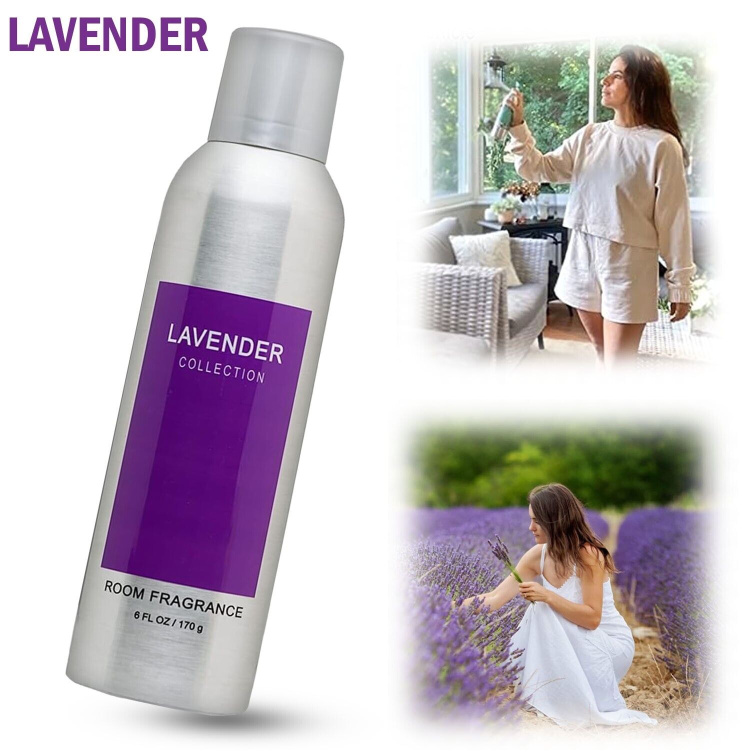 Lavender Air Freshener Spray Room Fragrance Concentrated Spray For Every Room - Mubimart -  