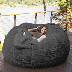 Lazy Sofa Bean Bag Chair Foam Furniture Bean Bag - Mubimart -  