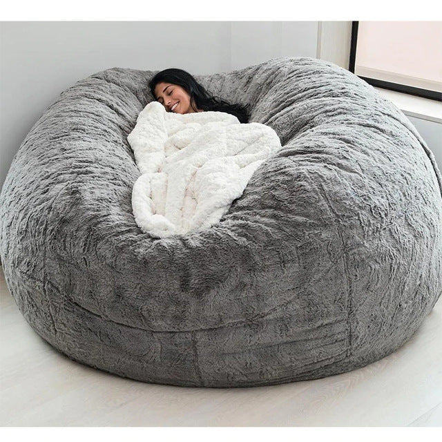 Lazy Sofa Bean Bag Chair Foam Furniture Bean Bag - Mubimart -  