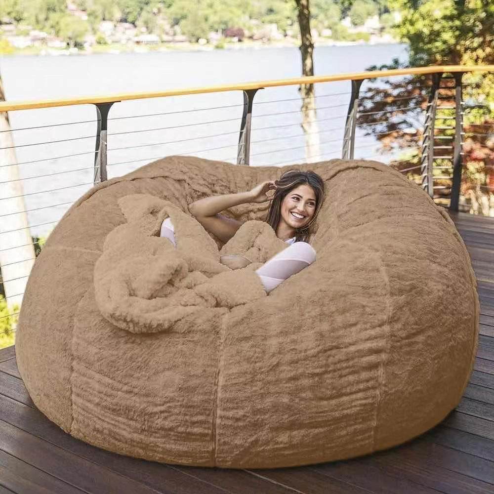 Lazy Sofa Bean Bag Chair Foam Furniture Bean Bag - Mubimart