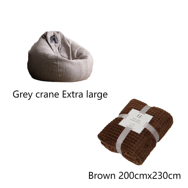 Lazy Sofa Bean Bag Tatami Lounge Chair Bedroom Recliner Single Small Sofa - Mubimart -  