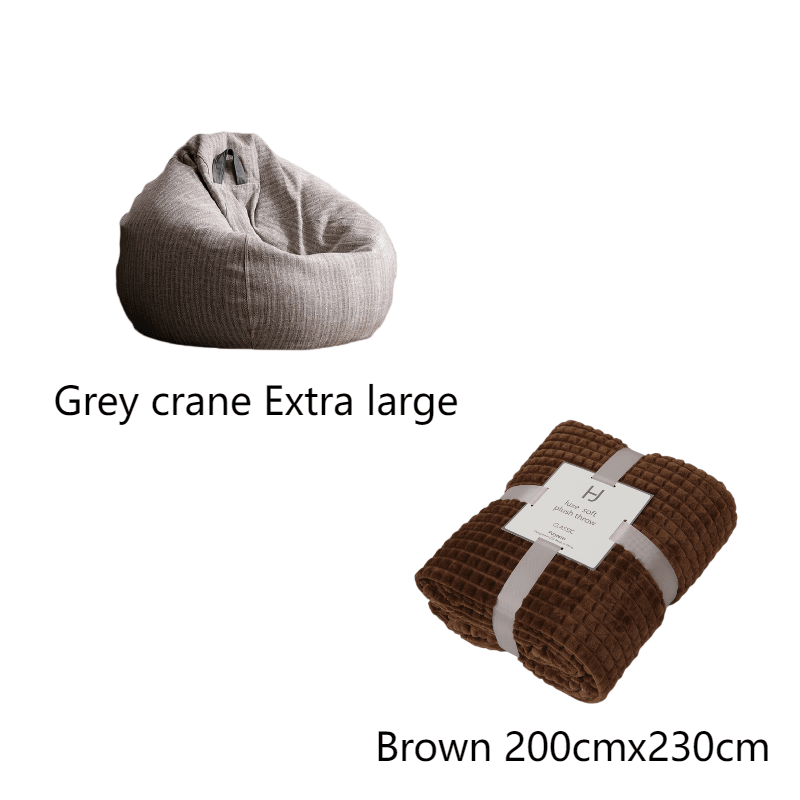 Lazy Sofa Bean Bag Tatami Lounge Chair Bedroom Recliner Single Small Sofa - Mubimart
