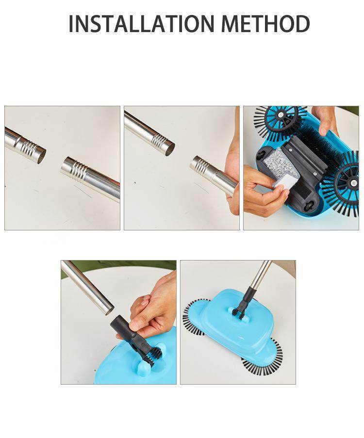 Lazy hand push vacuum cleaner sweeper - Mubimart