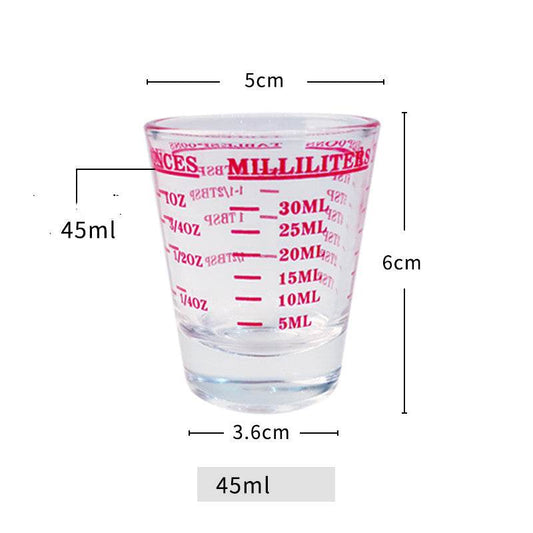 Lead-free Italian Glass Graduated Measuring Cup - Mubimart