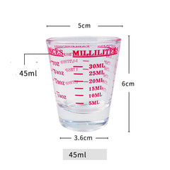 Lead-free Italian Glass Graduated Measuring Cup - Mubimart -  