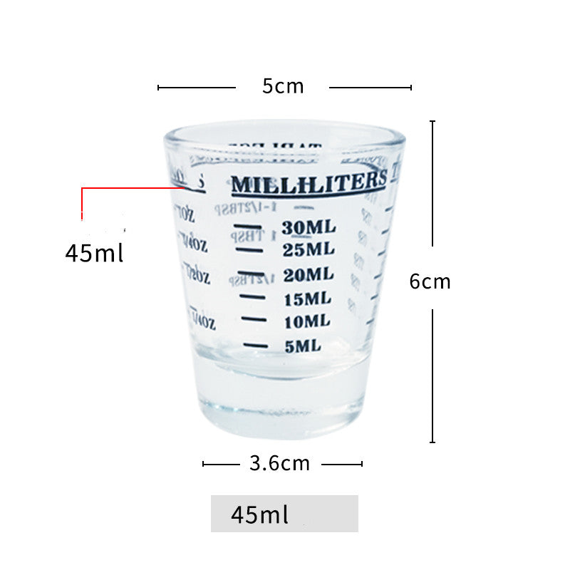 Lead-free Italian Glass Graduated Measuring Cup - Mubimart -  