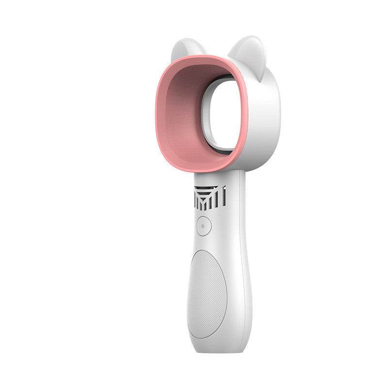 Leafless fan Folding stand with bracket cartoon cartoon fan Handheld leafless fan - Mubimart