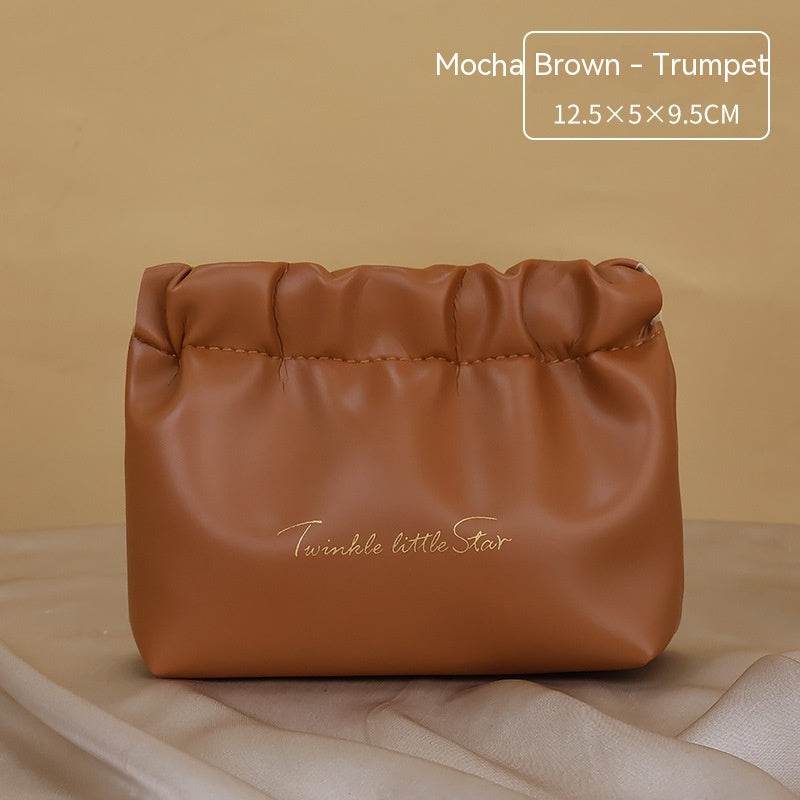 Leather Large Capacity Travel Toiletry Bag - Mubimart
