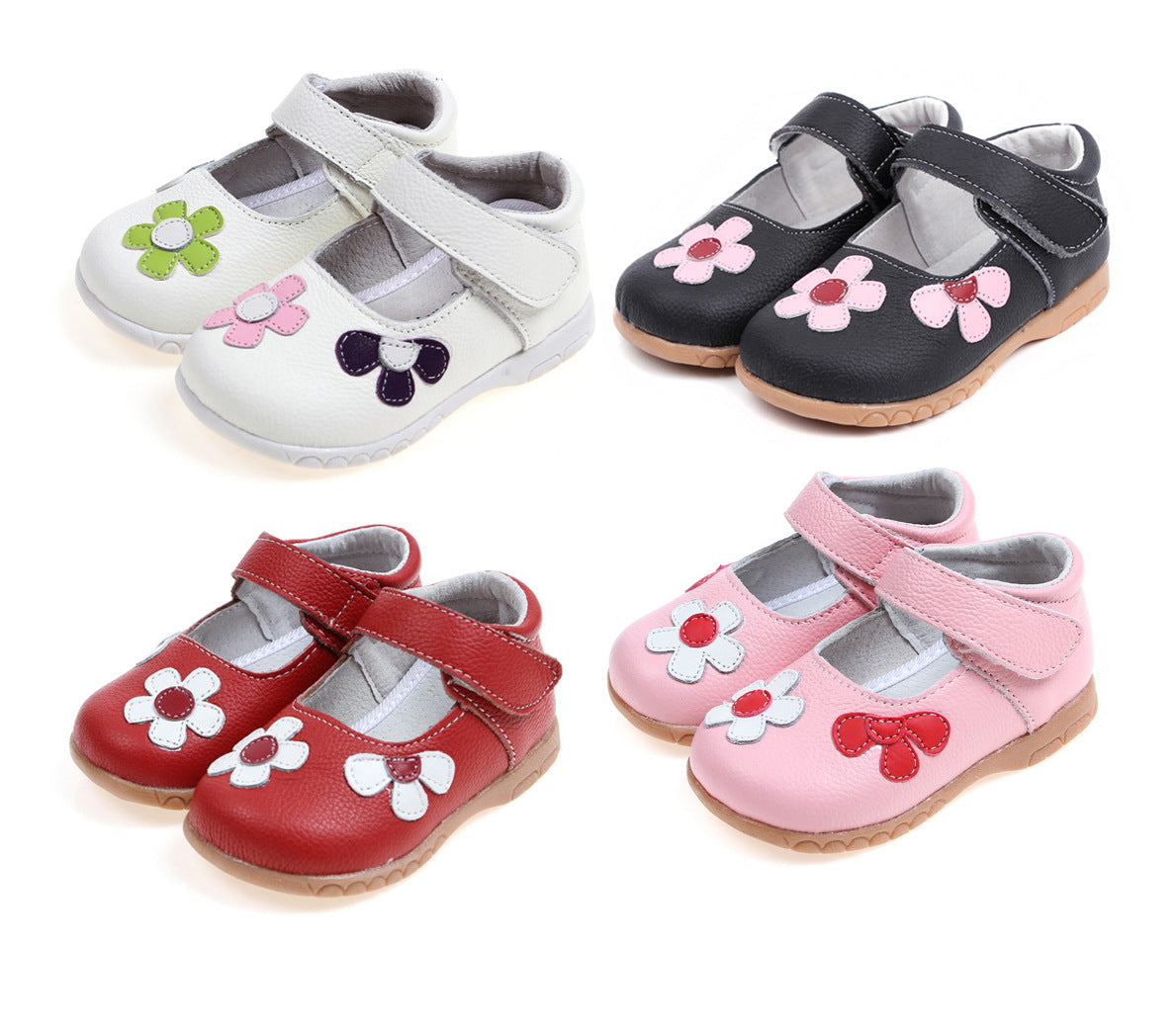 Leather Shoes Korean Princess Shoes Single Shoes Cowhide Children'S Shoes Baby Shoes - Mubimart -  