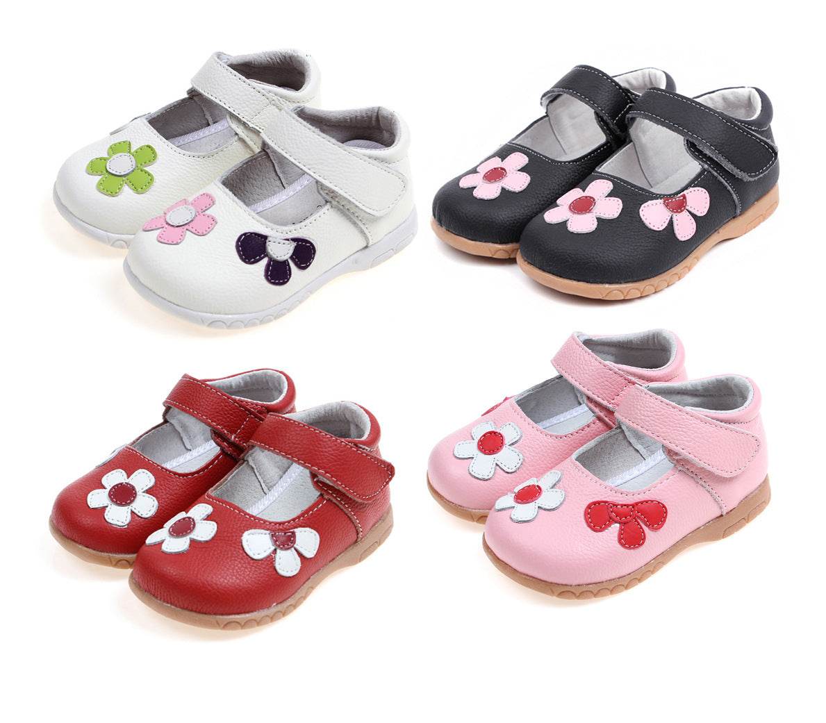 Leather Shoes Korean Princess Shoes Single Shoes Cowhide Children'S Shoes Baby Shoes - Mubimart