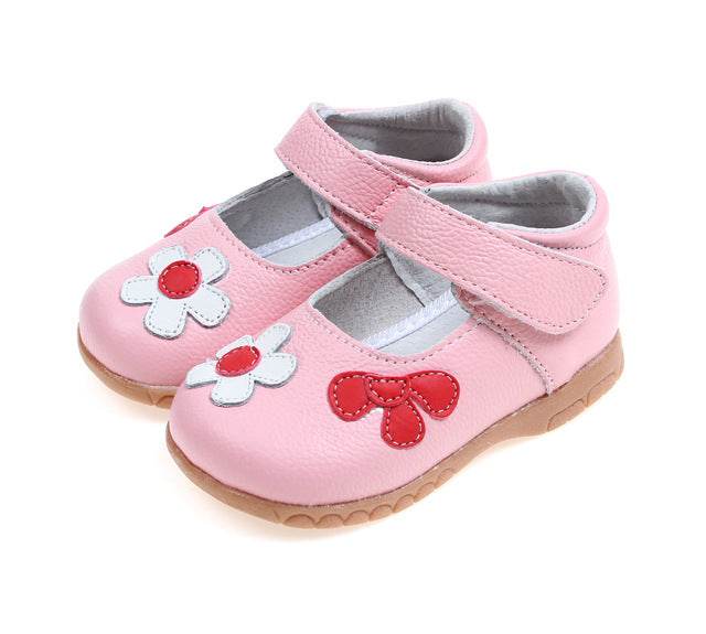 Leather Shoes Korean Princess Shoes Single Shoes Cowhide Children'S Shoes Baby Shoes - Mubimart