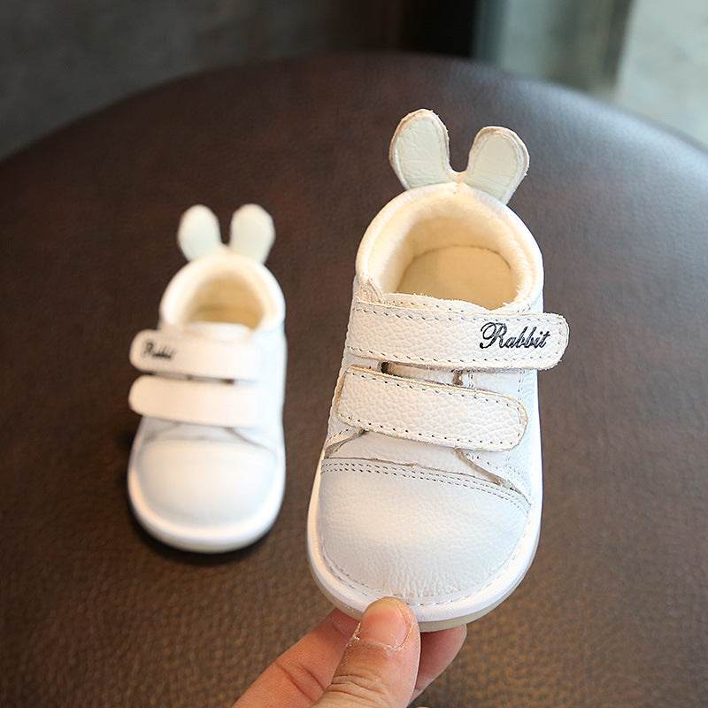 Leather casual shoes female baby autumn Child Baby Toddler shoes soft bottom shoes 0-2 - Mubimart