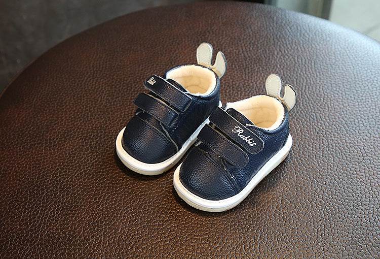 Leather casual shoes female baby autumn Child Baby Toddler shoes soft bottom shoes 0-2 - Mubimart