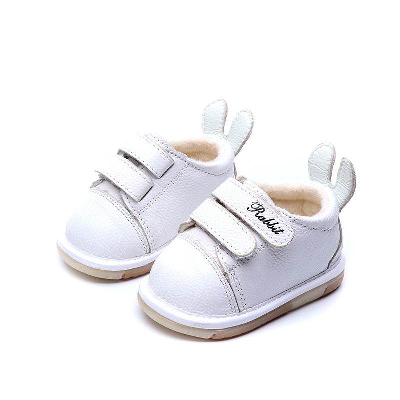 Leather casual shoes female baby autumn Child Baby Toddler shoes soft bottom shoes 0-2 - Mubimart