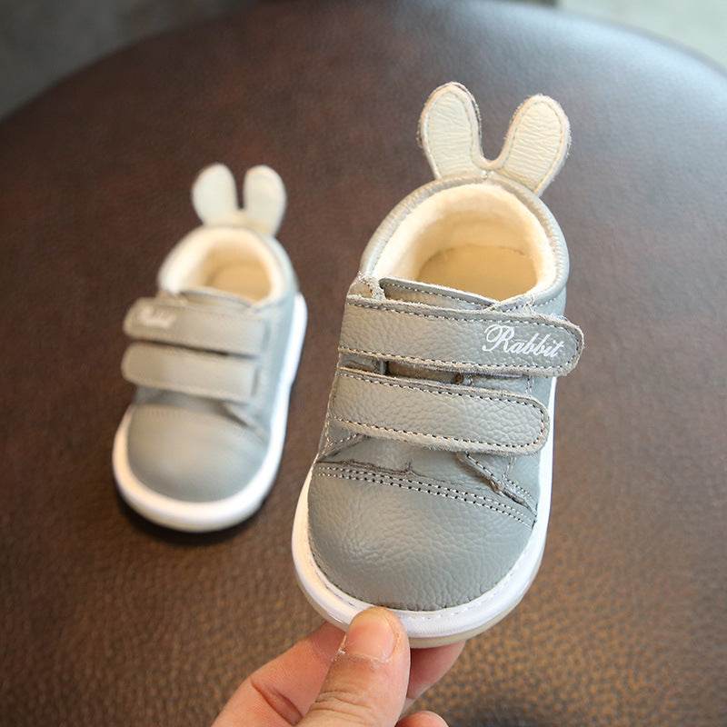 Leather casual shoes female baby autumn Child Baby Toddler shoes soft bottom shoes 0-2 - Mubimart