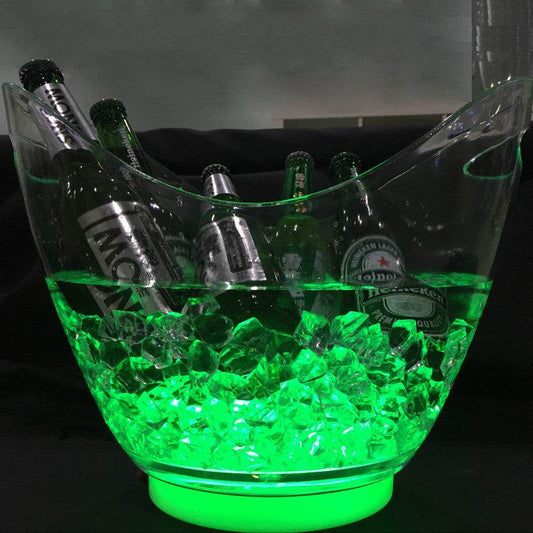 Led Ice Bucket Ingot Ice Bucket KTV Ice Bucket Luminous Ice Bucket - Mubimart