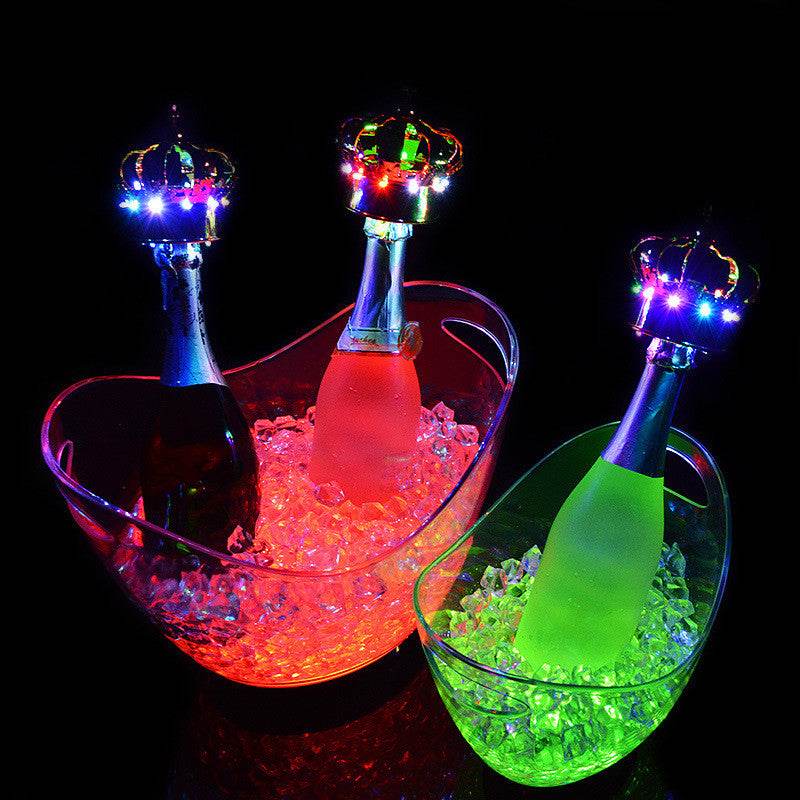 Led Ice Bucket Ingot Ice Bucket KTV Ice Bucket Luminous Ice Bucket - Mubimart