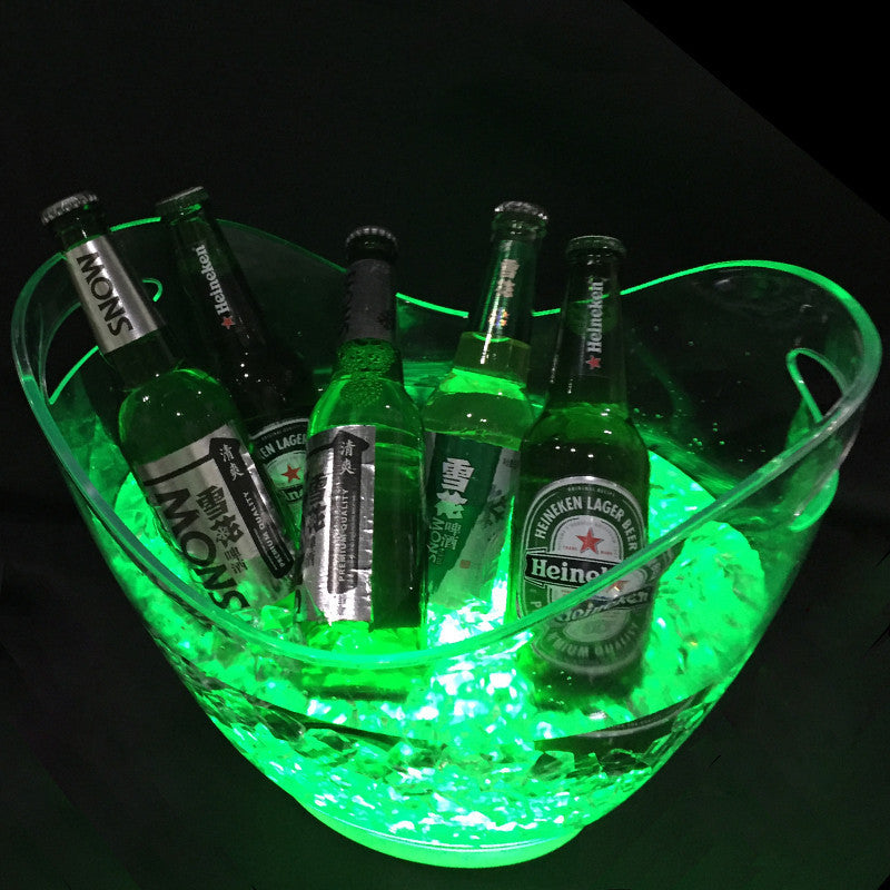 Led Ice Bucket Ingot Ice Bucket KTV Ice Bucket Luminous Ice Bucket - Mubimart -  