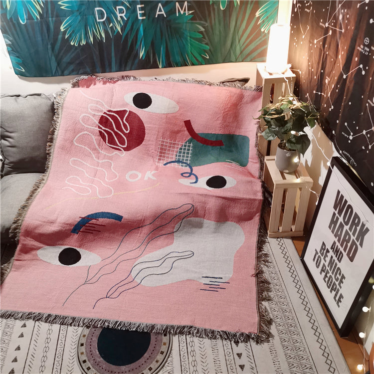 Leisure Blanket Line Blanket Creative Personality Art Blanket Cover Blanket Sofa Blanket - Mubimart -  