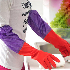 Lengthened waterproof gloves - Mubimart - Cleaning Gloves 