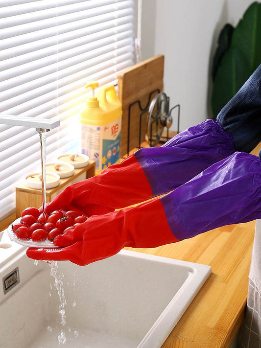 Lengthened waterproof gloves - Mubimart