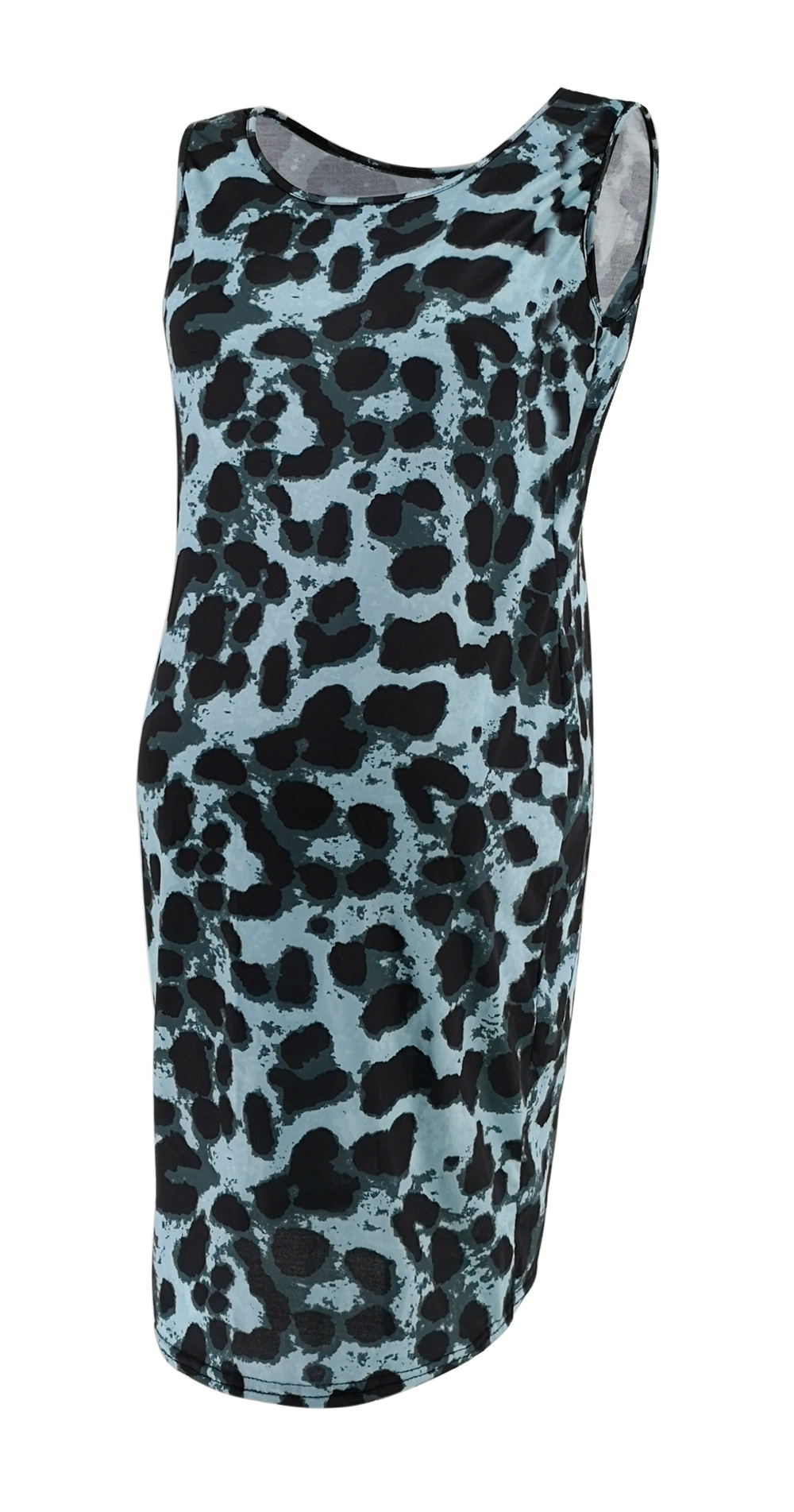 Leopard Dress Summer Sleeveless Pregnant Women - Mubimart -  