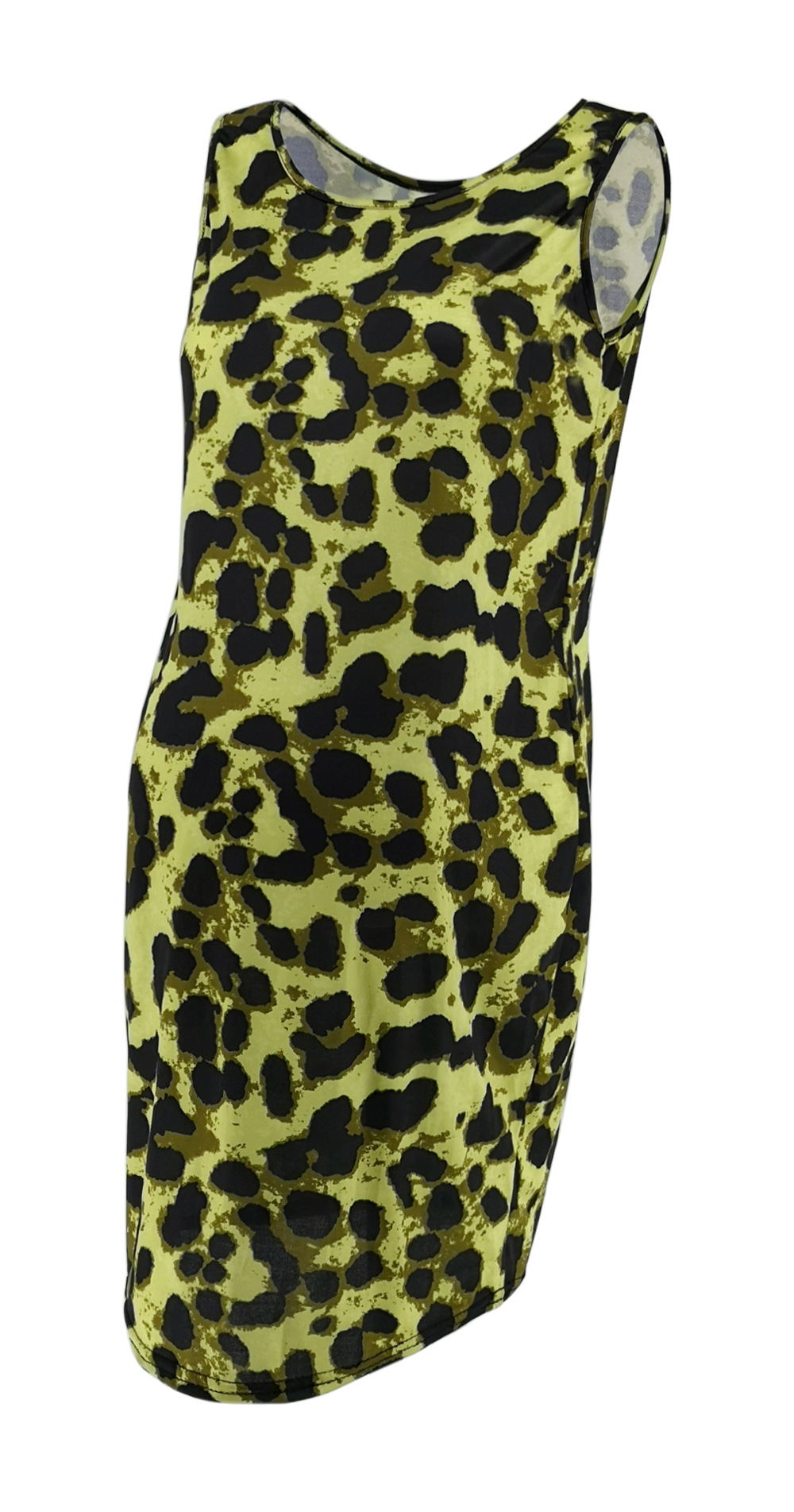 Leopard Dress Summer Sleeveless Pregnant Women - Mubimart -  