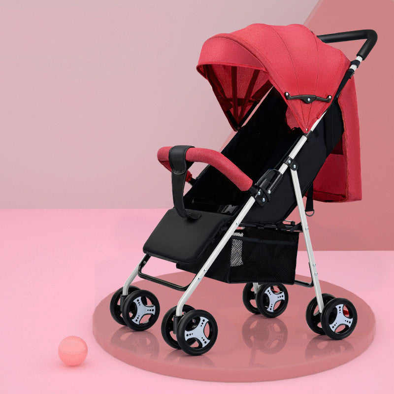 Lightweight Folding Baby Stroller - Mubimart - Bassinets & Cradles 