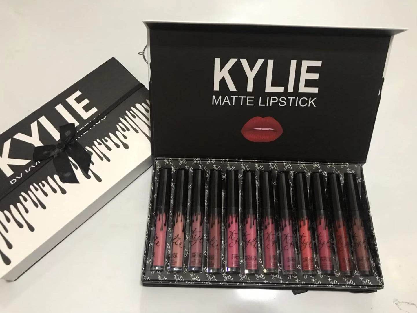Lip Gloss 12 Bows Set Liquid Lipstick - Mubimart