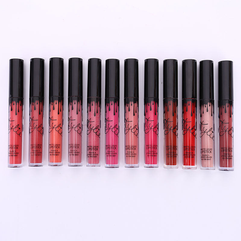 Lip Gloss 12 Bows Set Liquid Lipstick - Mubimart -  