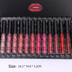 Lip Gloss 12 Bows Set Liquid Lipstick - Mubimart -  