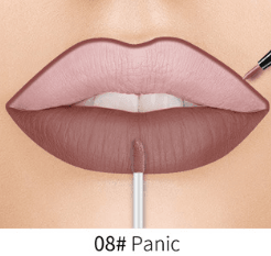 Lip Liner Matte Nonstick Cup Liquid Lipstick Double Lip Gloss Pen - Mubimart