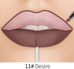 Lip Liner Matte Nonstick Cup Liquid Lipstick Double Lip Gloss Pen - Mubimart -  