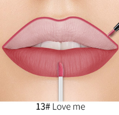 Lip Liner Matte Nonstick Cup Liquid Lipstick Double Lip Gloss Pen - Mubimart -  